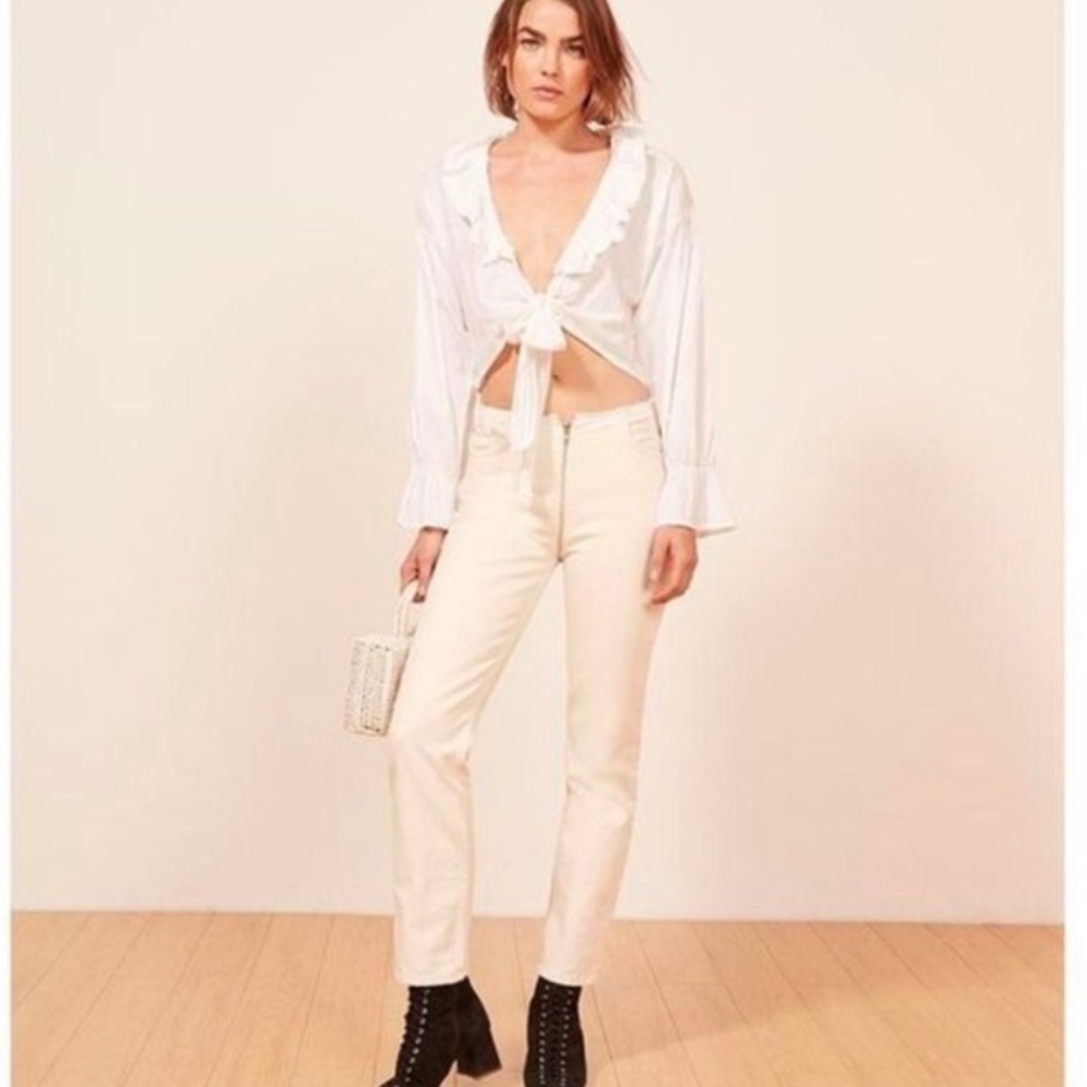 Reformation Zipper Jeans